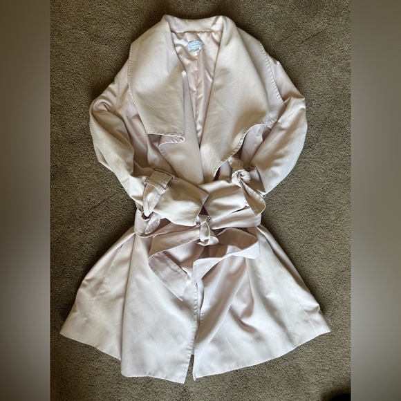 Mud Pie Jackets & Blazers - Mud Pie Light Pink Trench Coat